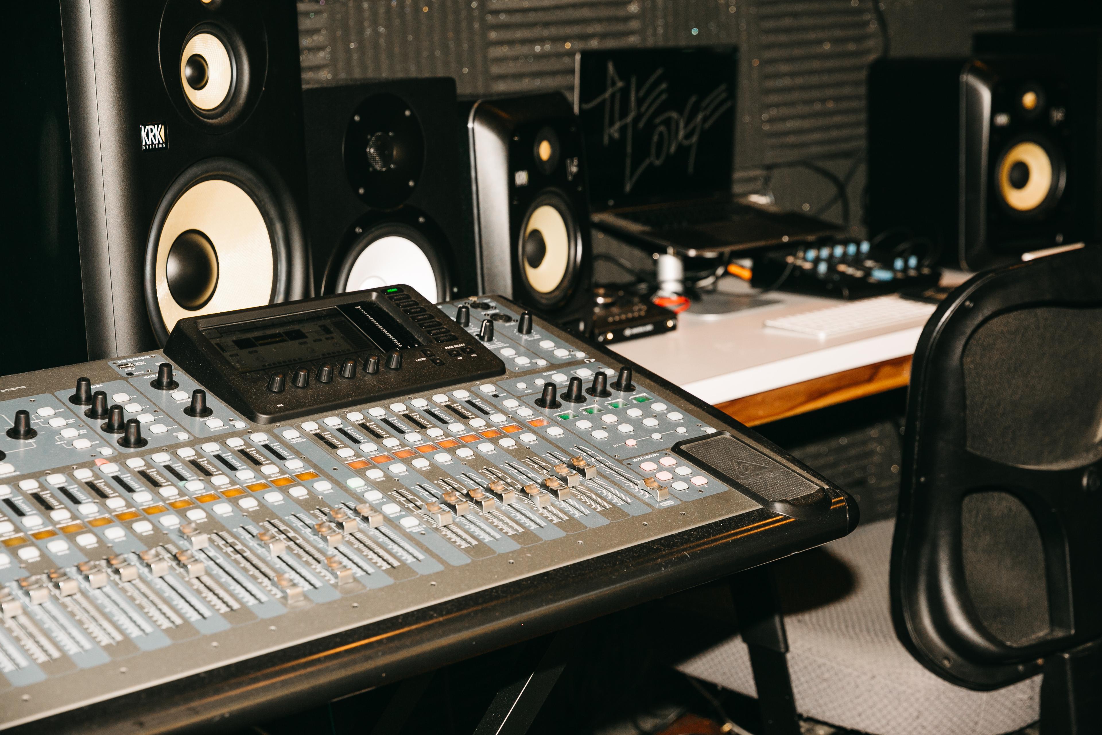 The Control Room at Recovery Studio. Where the record comes together.